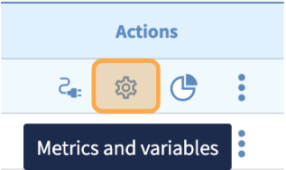 Manage metrics and global variables